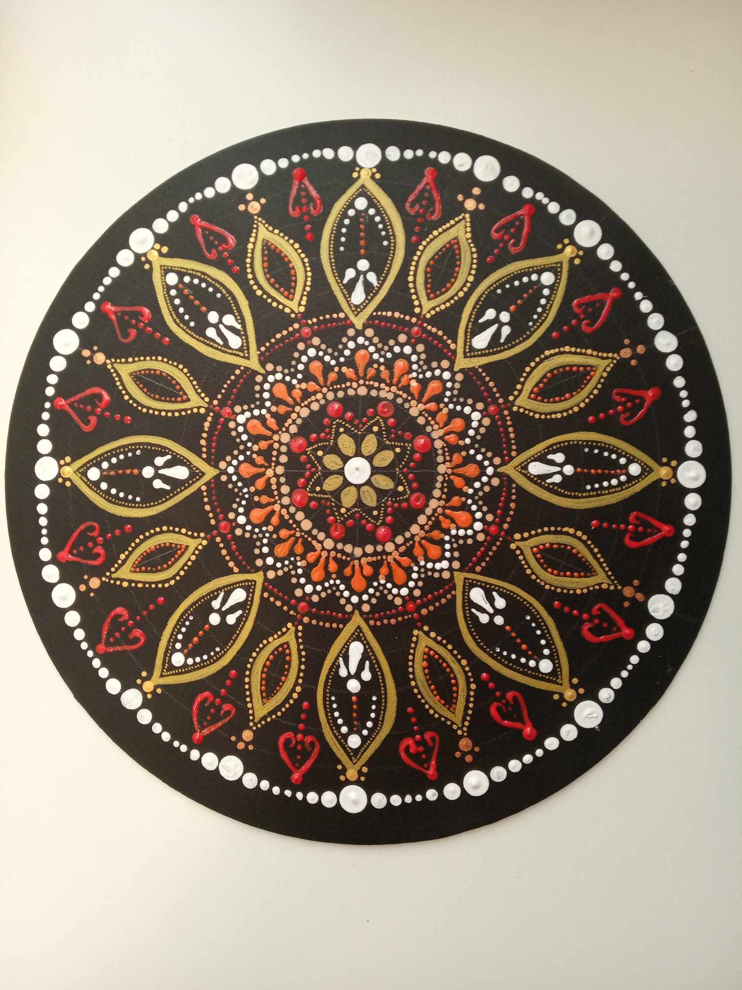 Ručně Tečkovaná Mandala „Vitalita a Hojnost“